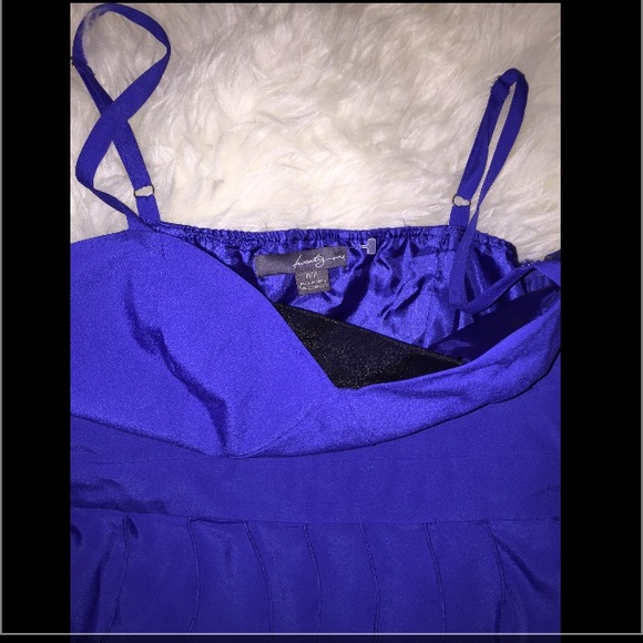 Sz.M F21 Ruffled Blue Mini Dress - Picture 4 of 4